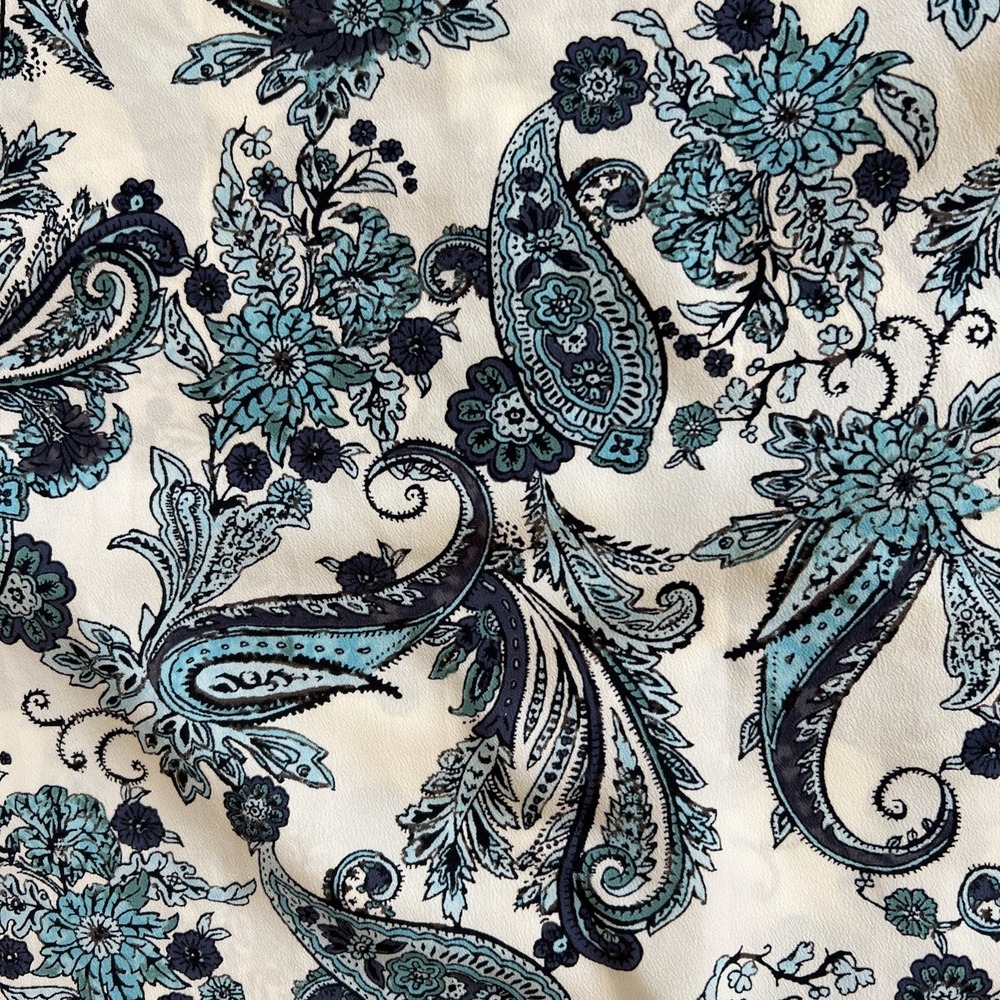Loft Halter Maxi Dress Size 6 Paisley Coastal Beachy Summer Pleated Work Office - Picture 14 of 16